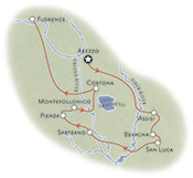 Tuscany Italy Map